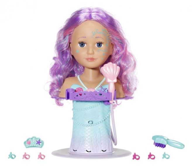 Grande sœur BABY born tête à coiffer Sirène