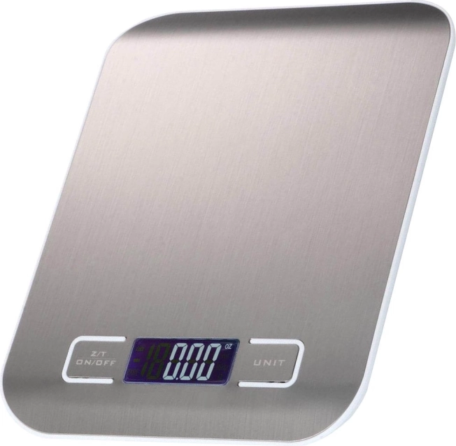 Balance de cuisine électronique précise 5 kg / 1 g avec écran LCD en acier