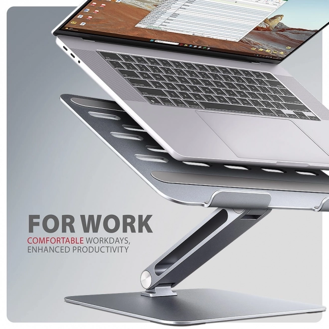 Support pour ordinateur portable AXAGON STND-LQ en aluminium, 10-16", angle réglable