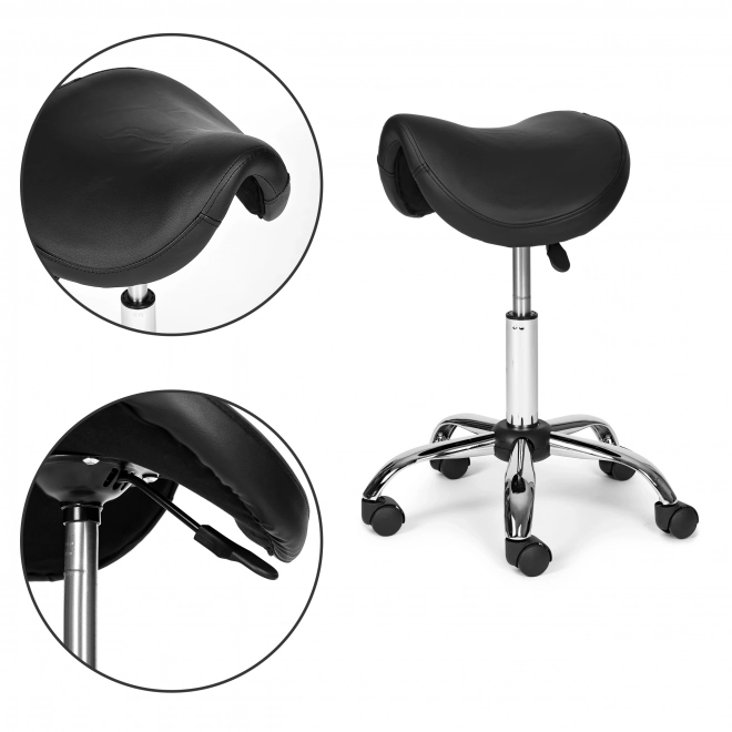 Tabouret cosmétique ergonomique avec hauteur réglable