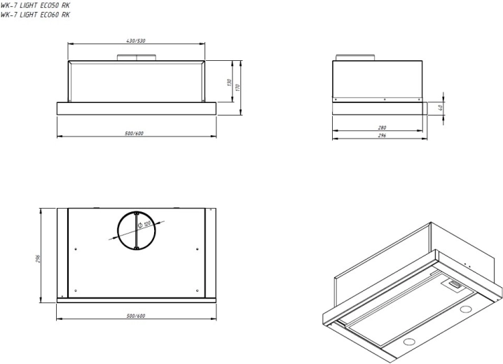 Installation facile et dimensions claires