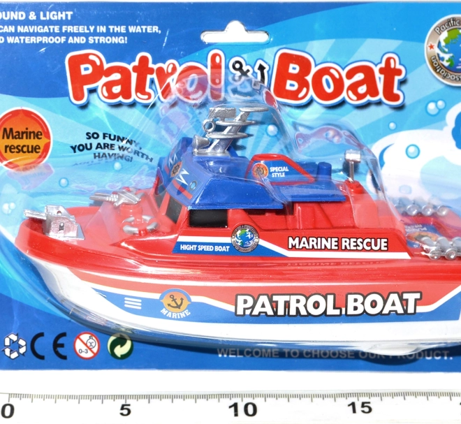 Bateau à moteur pour l’eau 20 cm à piles
