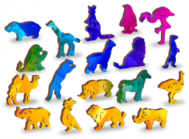 Puzzle en bois Paradis des Oiseaux 2en1