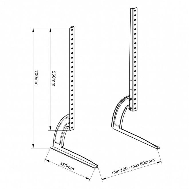 Support TV universel / pieds MC-954