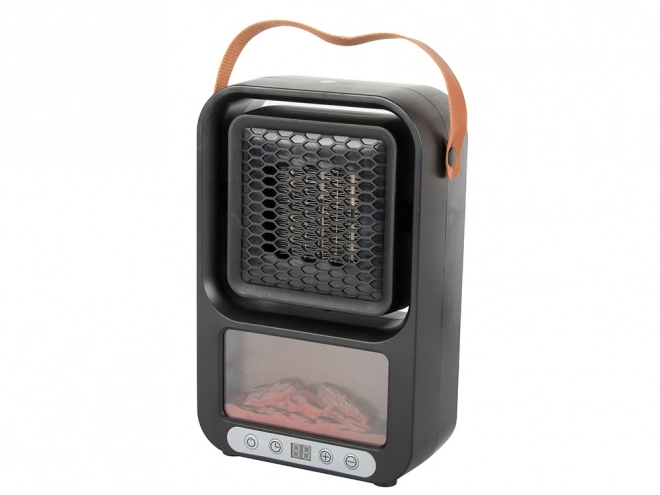 Chauffage électrique portable FAERLKA 500 W avec effet cheminée et thermostat