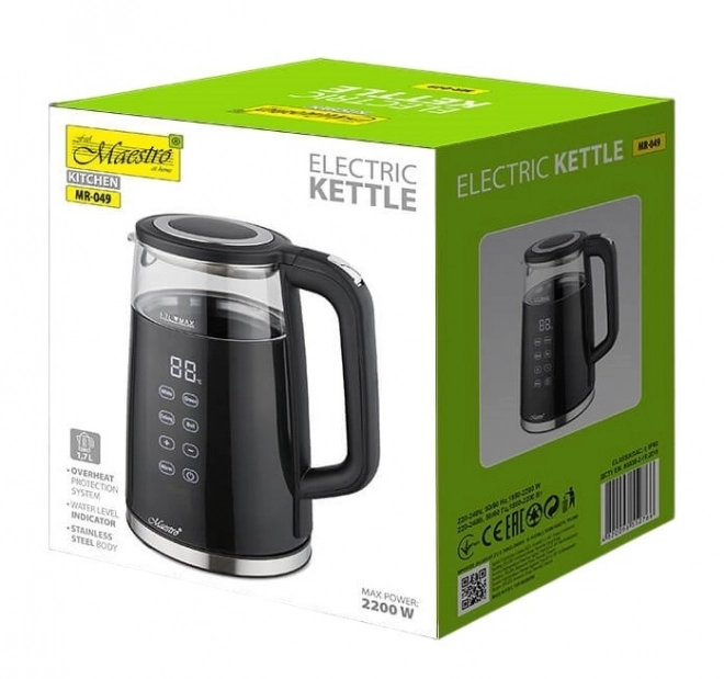 Bouilloire électrique avec régulation de température 1,7 l 2200 W