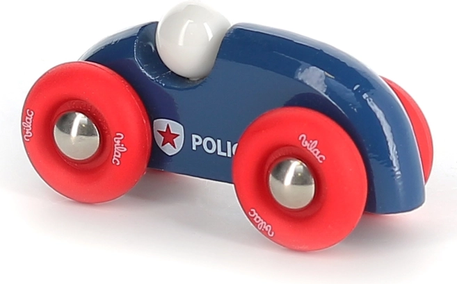 Mini voiture de police en bois Vilac