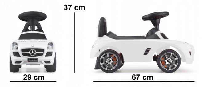 Trottinette Mercedes-Benz SLS AMG blanche