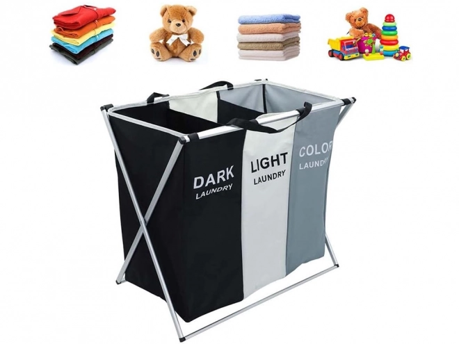 Organisateur pratique pour le linge avec séparation triple