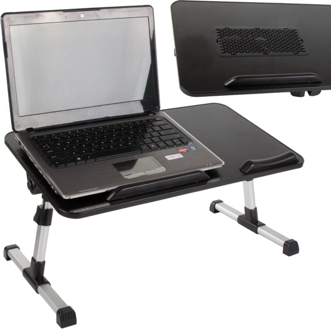 Table pliante pour ordinateur portable avec ventilateur de refroidissement