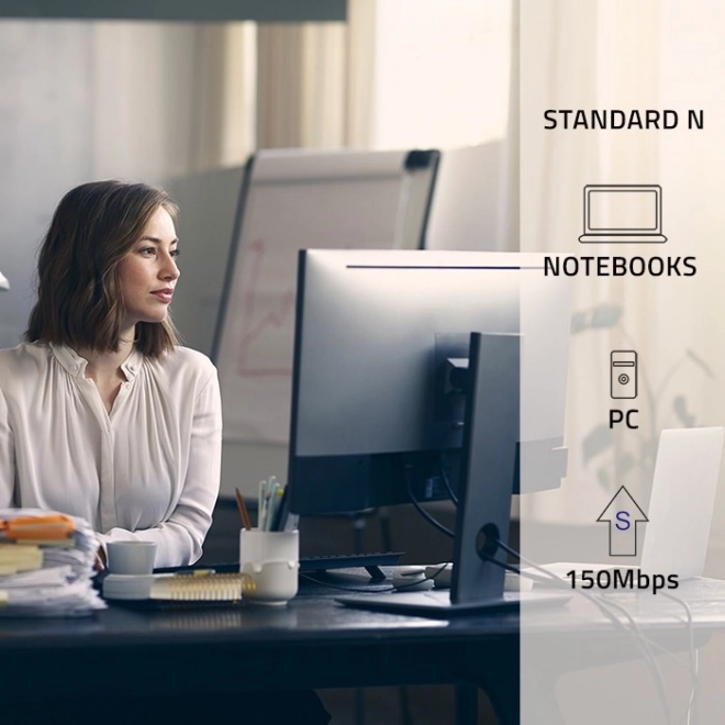 Adaptateur mini USB Wi-Fi et Bluetooth 4.0 sans fil