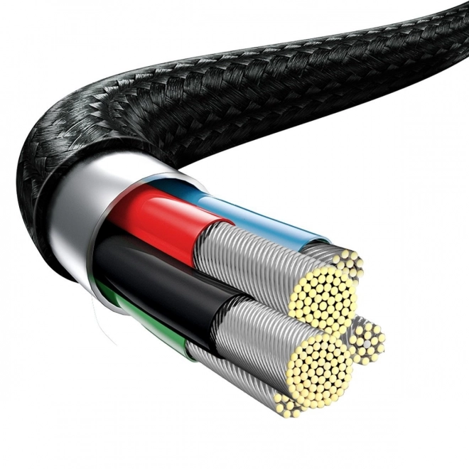 Câble de charge Baseus 3 en 1, 20W, noir, 1,5 m
