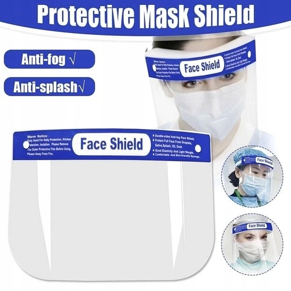 Écran facial de protection en PVC