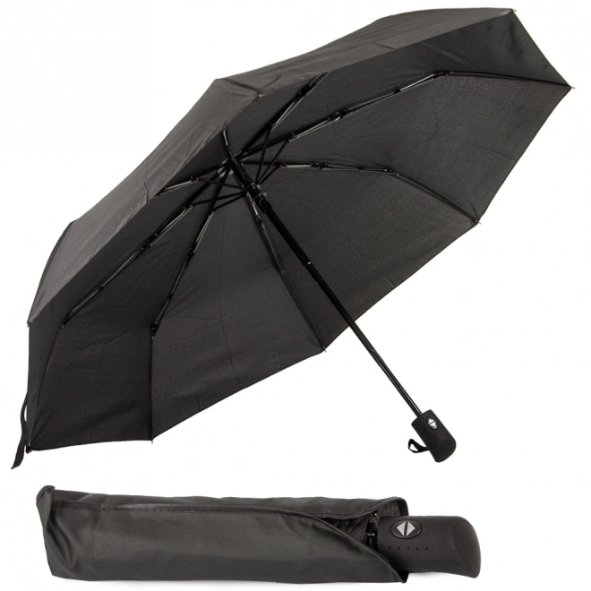 Parapluie pliant automatique noir unisexe