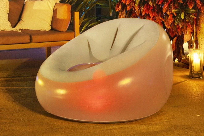 Fauteuil gonflable illuminé 102 x 97 x 71 cm Bestway 75086