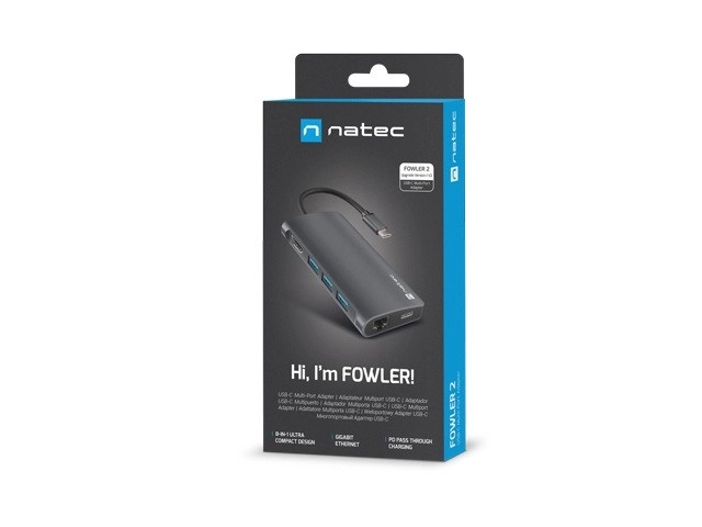 Adaptateur multiport USB-C Natec Fowler 2 V2