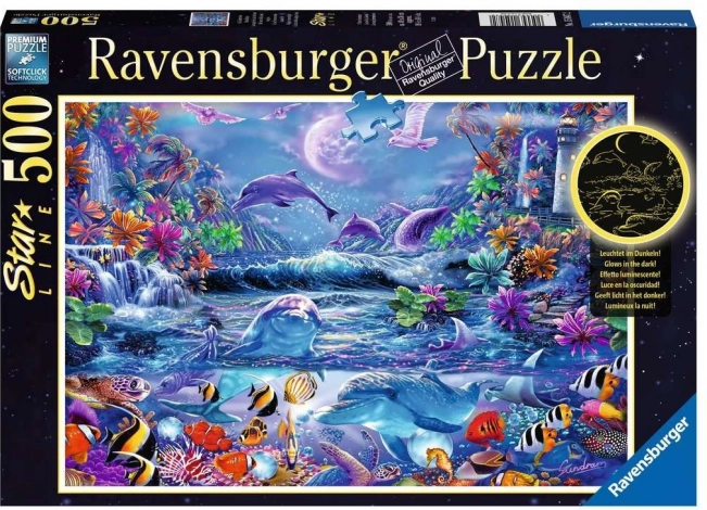 RAVENSBURGER puzzle phosphorescent – monde magique 500 pièces