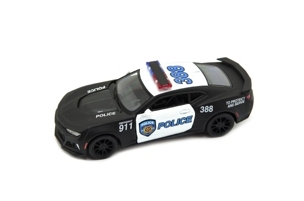 Modèle de voiture Kinsmart Chevrolet Camaro police/pompiers 12cm métal/plastique