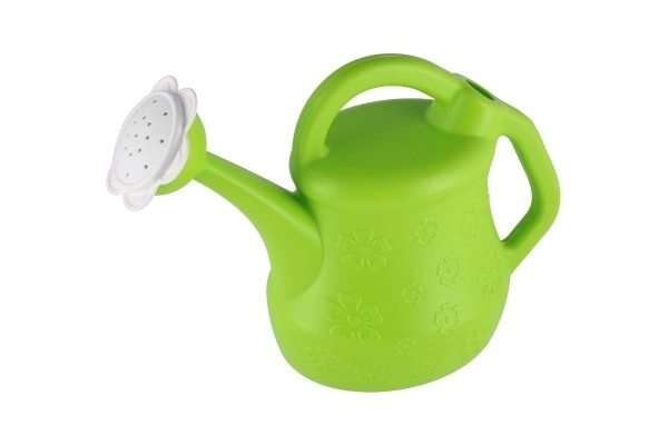 Arrosoir en plastique avec motif fleuri