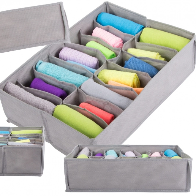 Organisateur textile pour sous-vêtements avec 14 compartiments