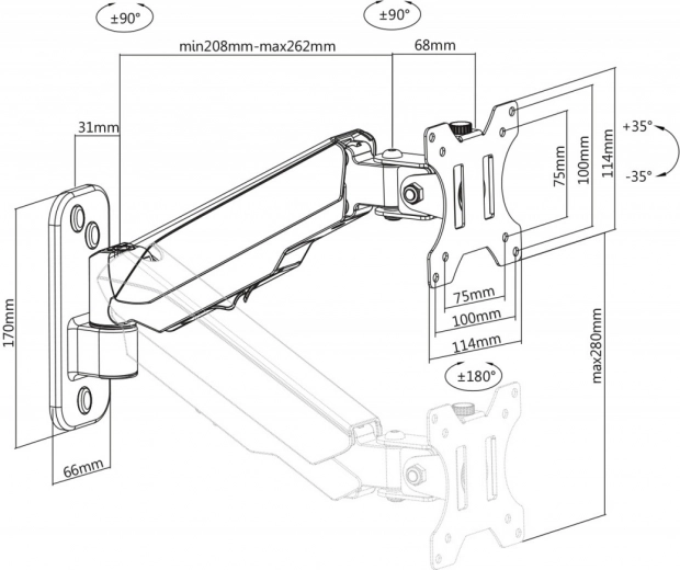 Amplitude de mouvement totale pour une ergonomie parfaite
