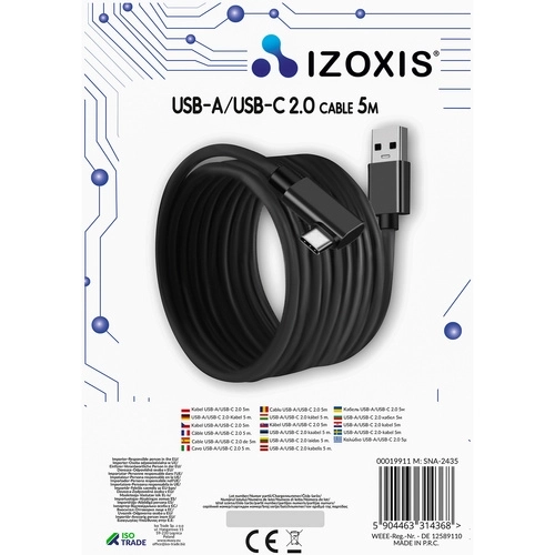 Câble USB 2.0 pour Oculus Quest 5m C Izoxis 19911