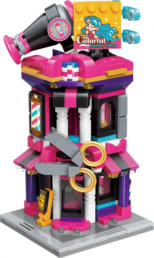 Jeu de construction créatif avec cheveux et ciseaux