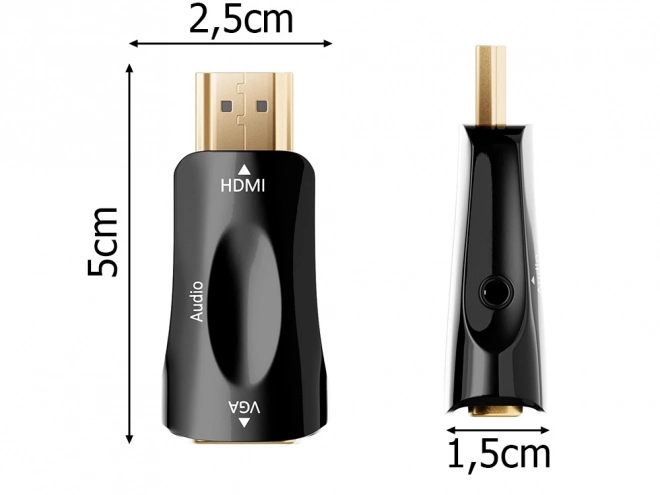Convertisseur de HDMI vers VGA avec sortie audio