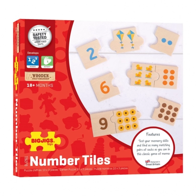 Puzzle éducatif de Bigjigs Toys Comptage