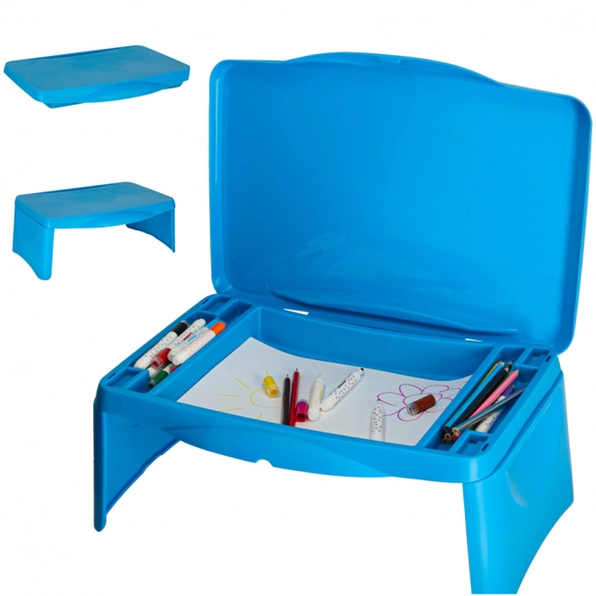Table de voiture pour enfants avec espace de rangement – Bleu