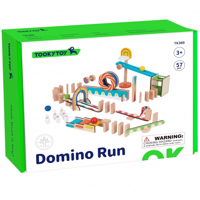 Blocs de construction en bois domino / puzzle domino Tooky Toy