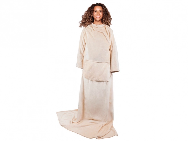 Deka avec manches polaire chaude robe de chambre néon