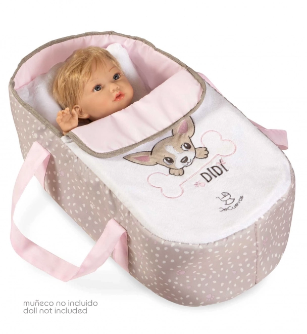 DeCuevas 81643 Poussette pliable pour poupées 3 en 1 avec sac de transport DIDI 2021 - 75 cm