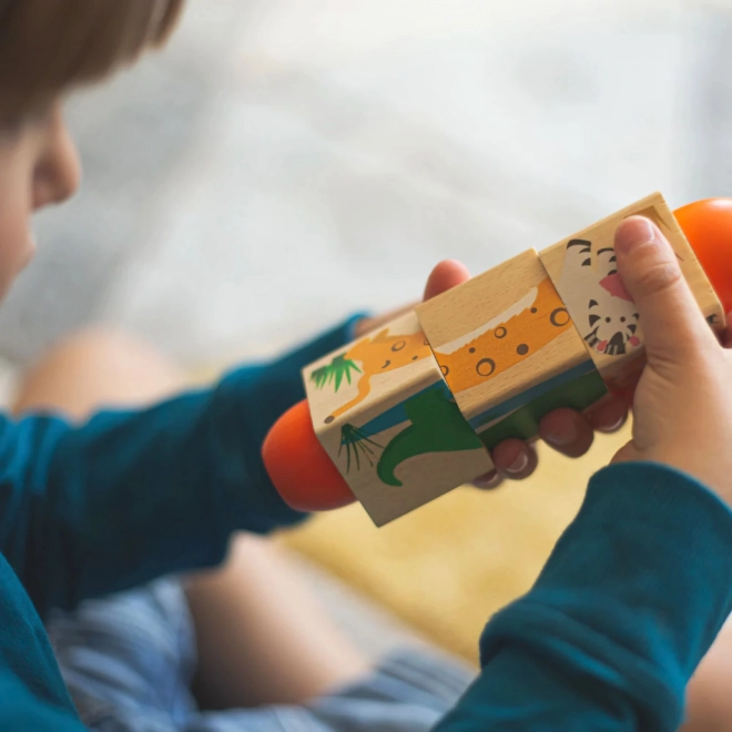 Bigjigs Toys Vanneau motorisé Vie dans la jungle