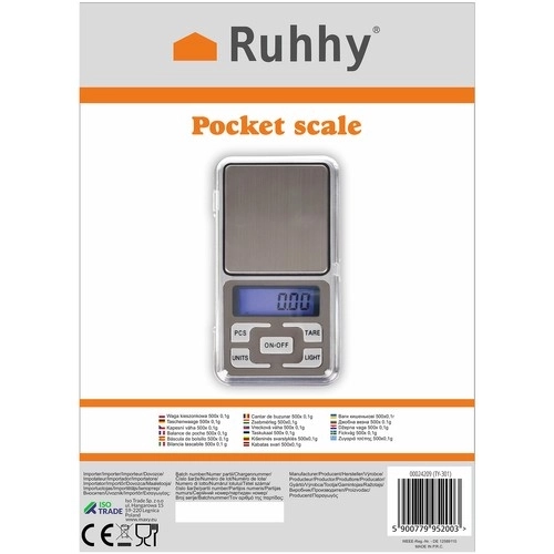 Balance de poche précise pour bijoux RUHHY jusqu'à 500g