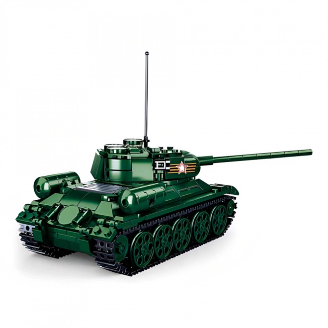 Briques de Modèle Sluban M38-B0982 Tank T34/85