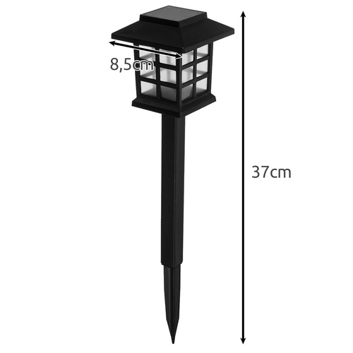 Lampes solaires de jardin LED – ensemble 6x maison