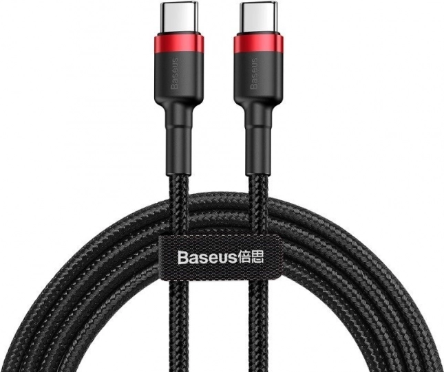 Baseus câble USB-C pour charge rapide et transfert de données noir/rouge
