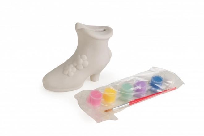 Kit créatif Tirelire Chaussure à colorier