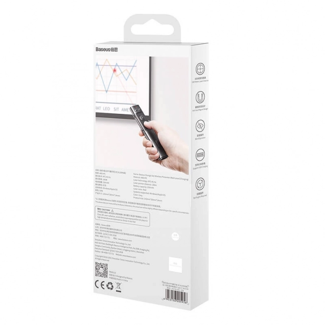 Télécommande de présentation sans fil Baseus Orange Dot avec laser