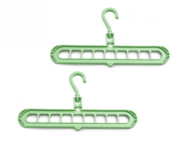 Organisateur de garde-robe multifonction vert 2 pièces