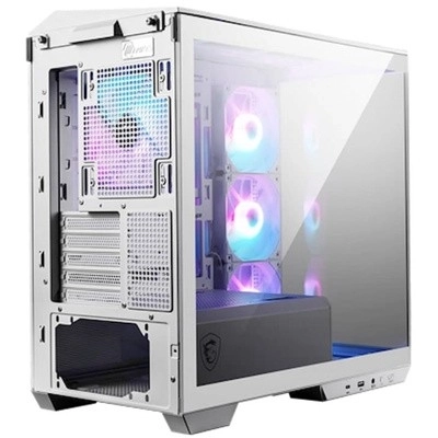Armoire MAG PANO M100R PZ blanche avec verre trempé et USB