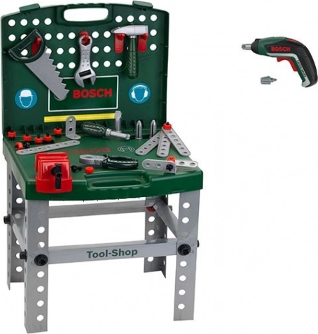 Atelier portable BOSCH dans une valise avec tournevis sans fil