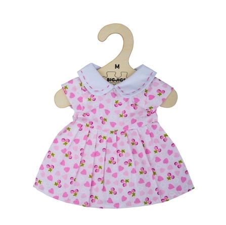Bigjigs Toys Robe rose avec cœurs pour poupée 34 cm
