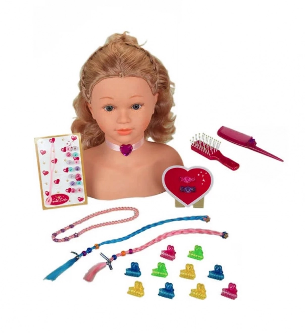 Tête à coiffer avec accessoires Princess Coralie