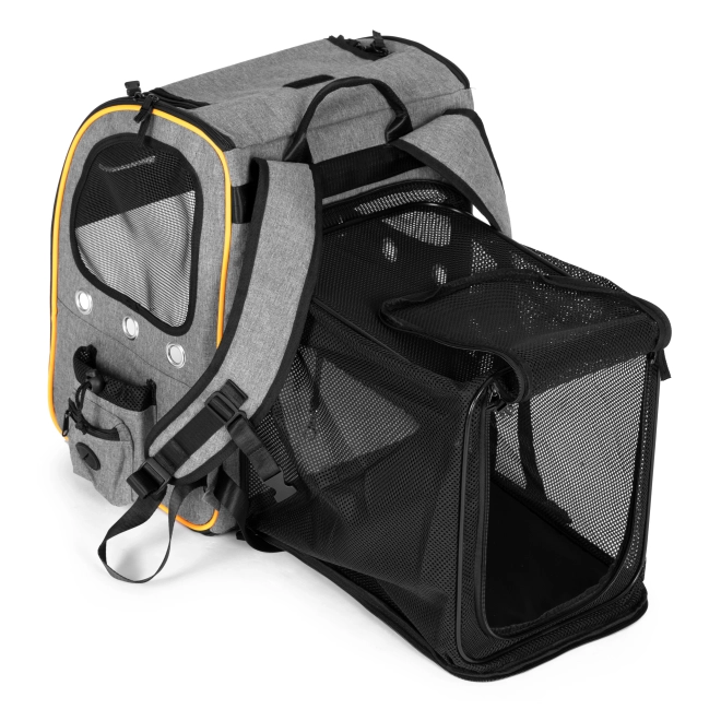 Grand, résistant, sac à dos pliable pour le transport de chats et de chiens