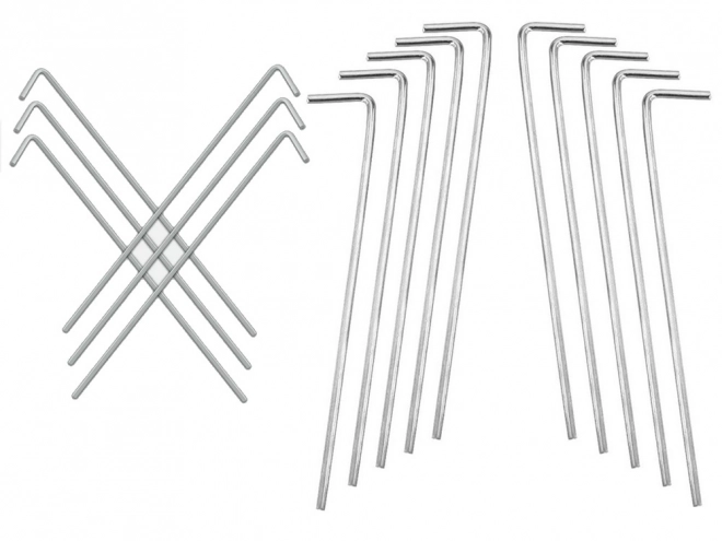 Piquets de tente en acier 24 cm 10 pièces