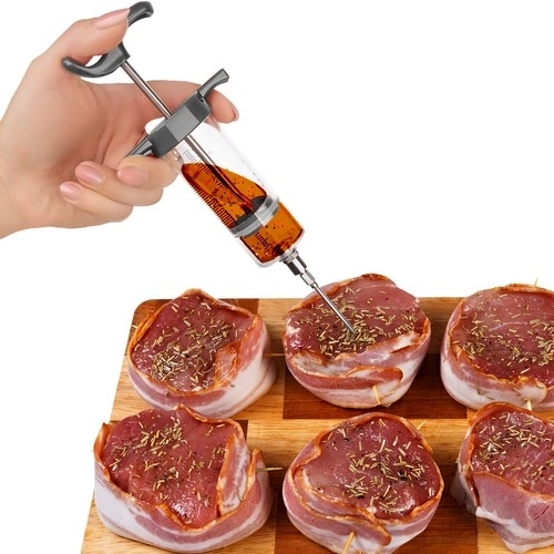 Injecteur pour marinades + 3 aiguilles Ruhhy 23055