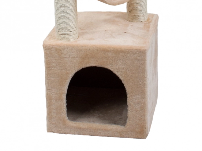 Arbre à chat griffoir maisonnette tour 92cm