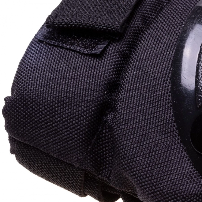 Casque + protections pour roller, skateboard, vélo - bleu et noir, taille M